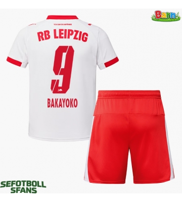 RB Leipzig Johan Bakayoko #9 Hemmaställ Barn 2025-26 Kortärmad (+ Korta byxor)